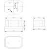 Svítilna přední obrysová LED Fristom FT-001/1B, 12-24V, s odrazkou (Flexipoint), na držáku