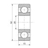 Ložisko kuličkové SPORTJACHT 6304 (52x20/h15)