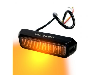 Výstražná záblesková svítilna VISIONPRO, 4x LED, oranžová