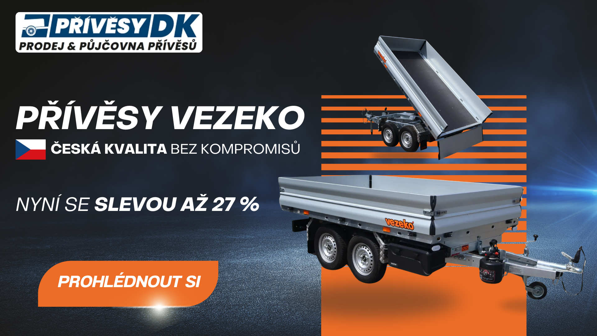 Přívěsy VEZEKO - Sleva