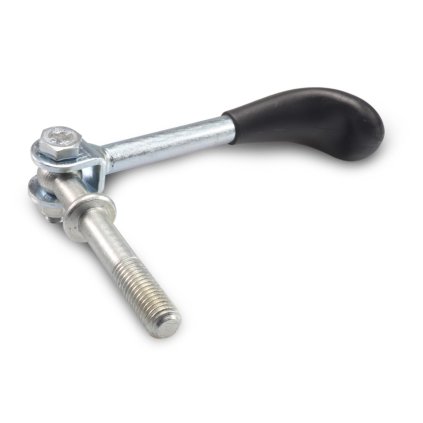 Klička držáku opěrného kolečka M12x60 mm (k držáku 48 mm) sklopná