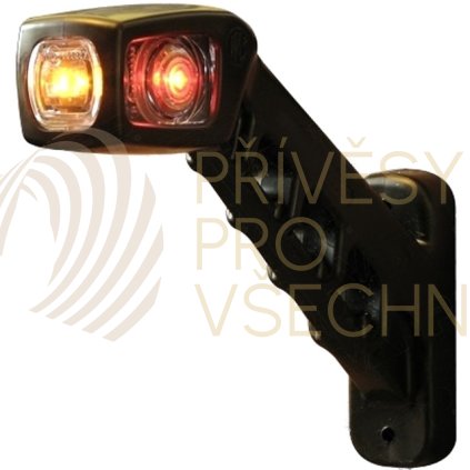 Svítilna doplňková obrysová LED WAS W48/238L, 12-24V, levá, 187 mm