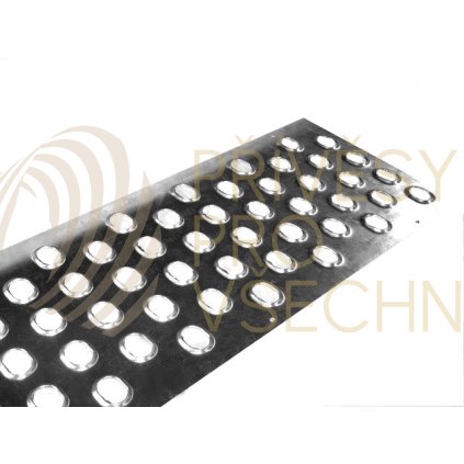 Plech pojezdový VAPP 1000x600x3 mm, s prolisy, pozinkovaný plech, materiál DX51D+Z275MAC