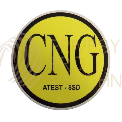 Značení CNG (ATEST-8SD) - samolepka vnější, prům. 71mm
