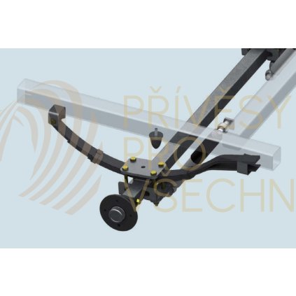 Náprava AL-KO Starr Plus LS (1500kg) a=1150 mm, c=1600 mm, 112x5