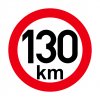 Omezení rychlosti 130 km retroreflexní pr. 150 mm (na přívěsy)