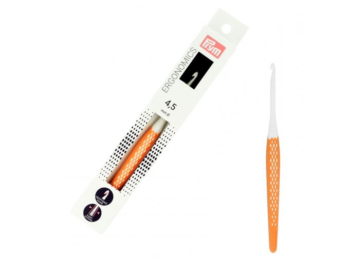 ergonomicky hacik prym 4 5 mm oranzovy