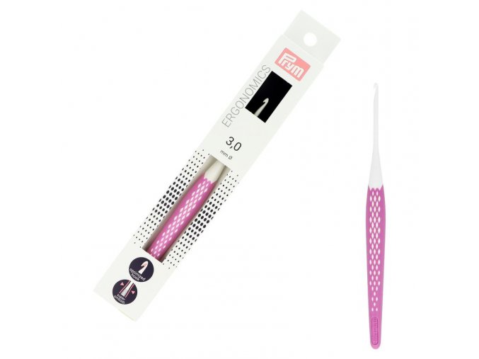 ergonomicky hacik prym 3 mm fialovy
