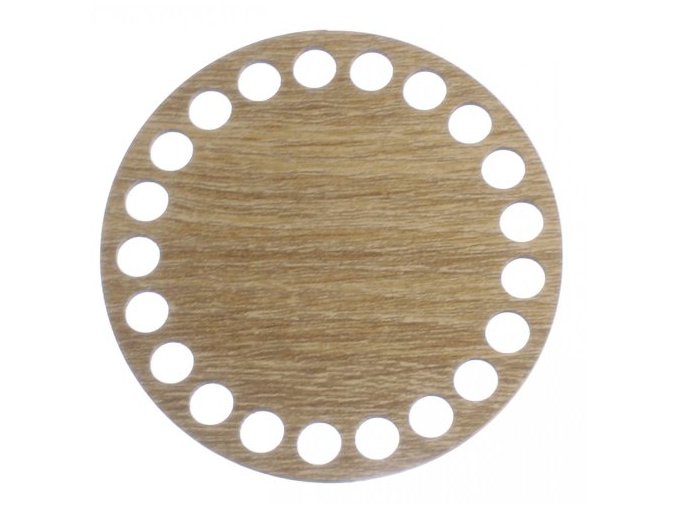 dreveno dno kruh 9cm dub taupe