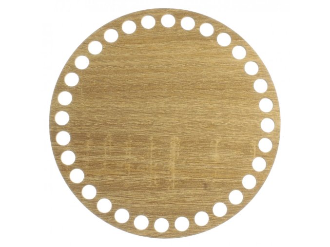 drevene dno kruh 15 cm dub taupe