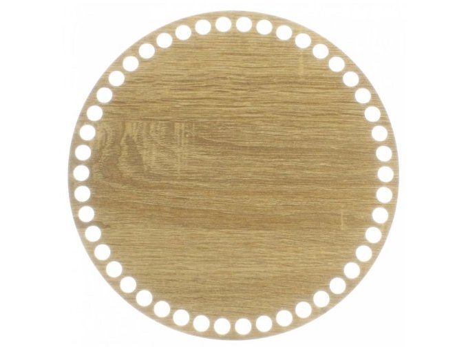 drevene dno kruh 20 cm dub taupe