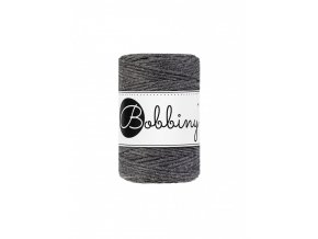 BOBINY MACRAME BABY 1,5 MM  CHARCOAL - ANTRACIT