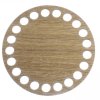 dreveno dno kruh 9cm dub taupe