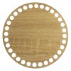 drevene dno kruh 15 cm dub taupe