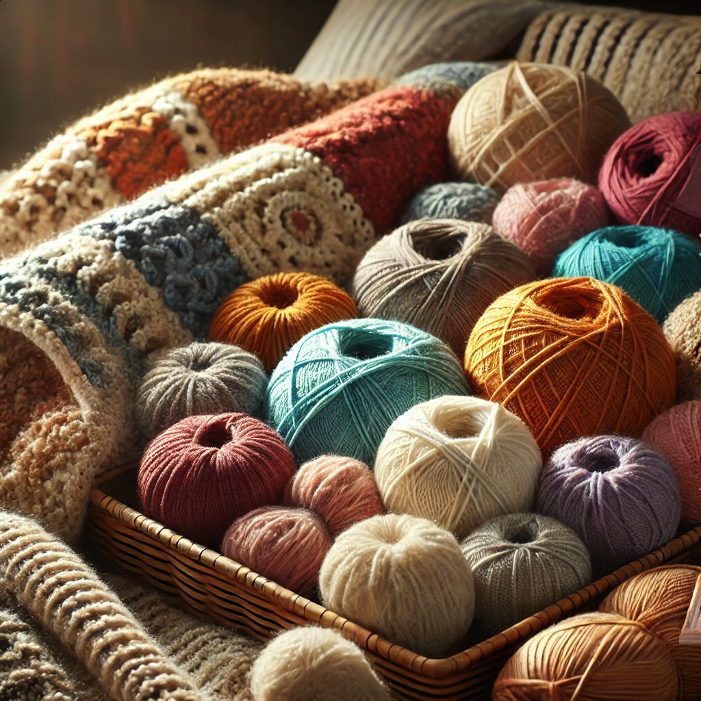 Z čeho plést nebo háčkovat deku? Jak vybrat přízi na háčkovanou deku podle ročního období