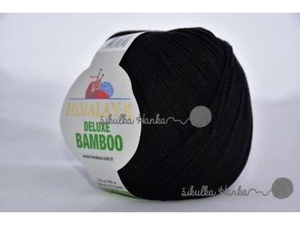 Příze De lux bamboo 29 černá