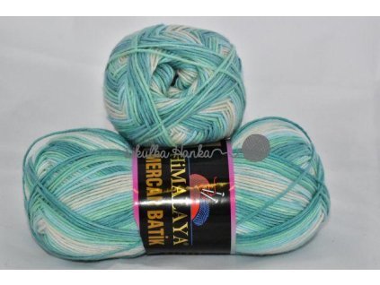 Mercan batik 59532 aqua-světlá