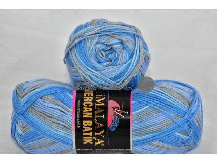 Mercan batik 59533 modro-světlá