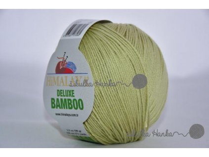 Příze De lux bamboo 31 sv.olivová