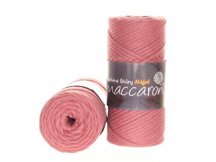 Šňůry Abigail 3mm - 06 starorůžová