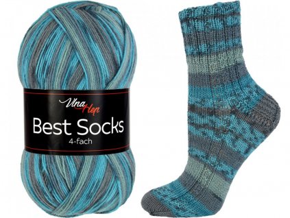 Příze Best socks 7309 modrá