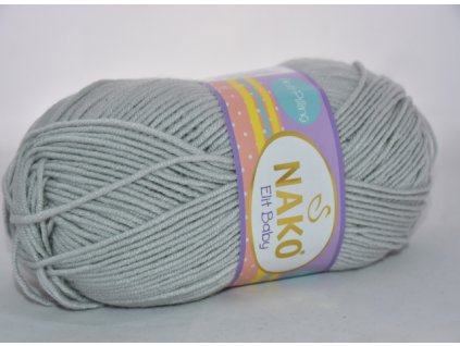 Příze Elit baby 4672 sv.šedá