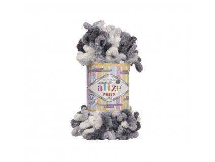 Puffy color 5925 černo-bílá
