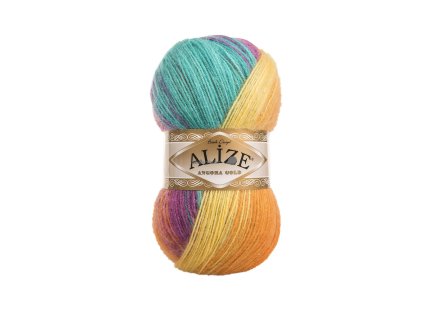 Angora gold batik 7074 barevná