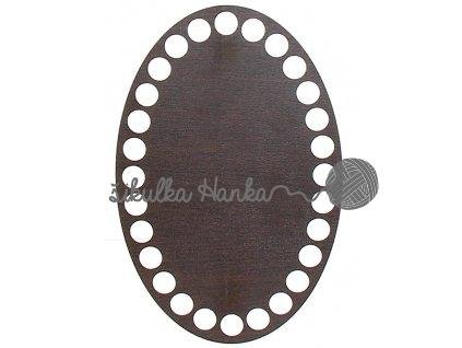 Dno na košík wenge ovál 10x15cm