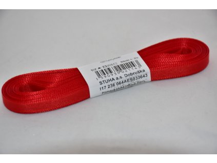 Stuha taftová 6mm 643 červená