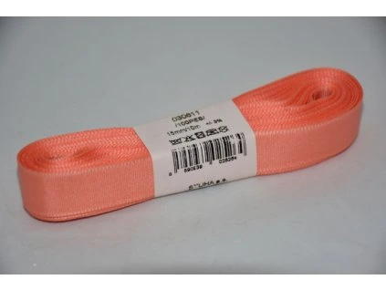 Stuha taftová 15mm 226 lososová