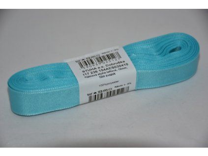 Stuha taftová 15mm 342 aqua