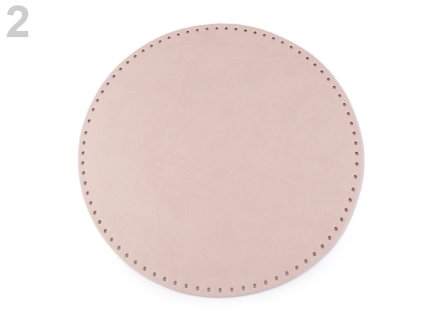 Dno na kabelku kulaté 25cm pudrová