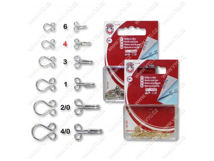 86063 hacky ocka 4 nikl mosaz