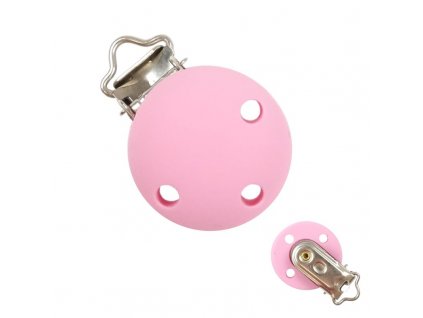ruzovy silikonovy klip 35 mm id35101