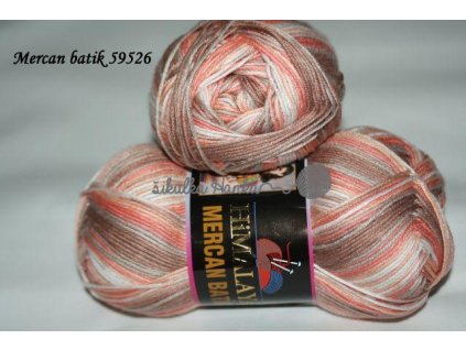 Mercan batik 59526 meruňkovo-hnědá