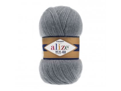 Angora real 40 - 87 tmavě šedá