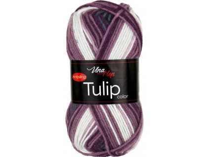 Tulip color 5214 vínovo-šedo-světlý melír