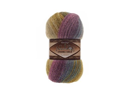 Příze Alize Angora gold simli batik 4341