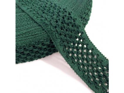 elastic cotton binding 5 cm bottle green