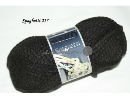 Příze Nako Spaghetti 217 černá