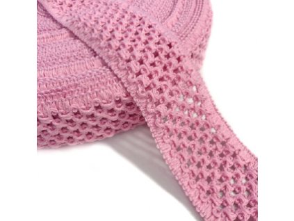 gen guma pletena 5 cm pink