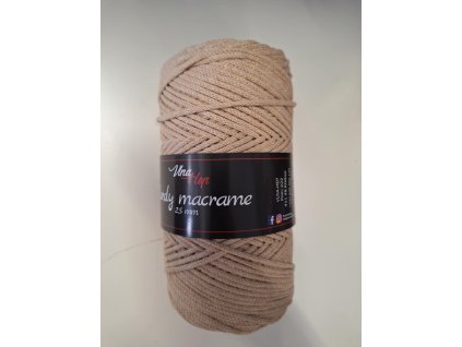 Cordy macrame VH 2,5mm 8214 světle hnědá
