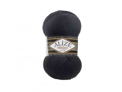 Příze Alize Superlana klasik 60 černá