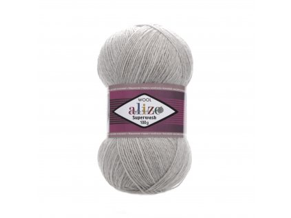 Superwash 100 - 21 šedá melange