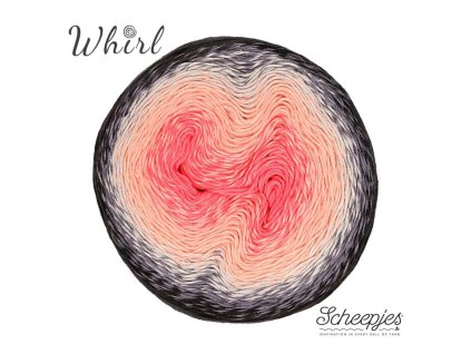 Whirl Sheepjes 784 černo-melounový melír