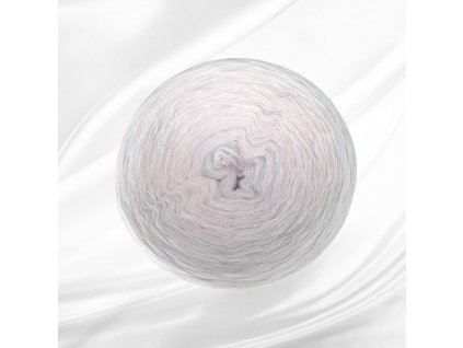 Příze Rosie melange 4-nitka 1500m - 1005 světlounká šedo-růžovo-bílá