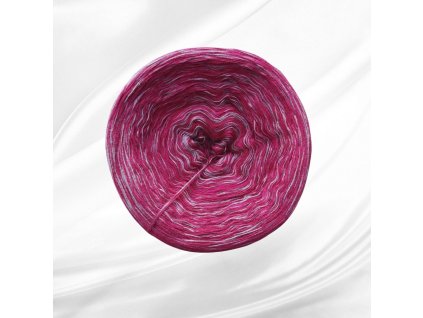 Příze Rosie melange 4-nitka 1500m - 1007 vínovo-šedá melange