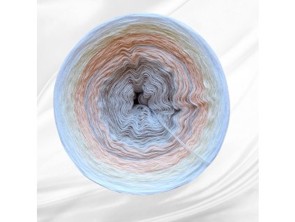 Barevné klubíčko Rosie 1000m/3N - Andělská křídla - bílá