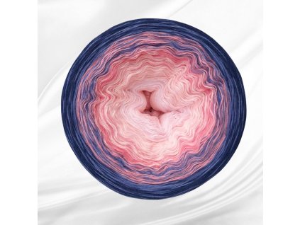 Barevné klubíčko Rosie Twist 1500m/3N - Půlnoční růže - limitka